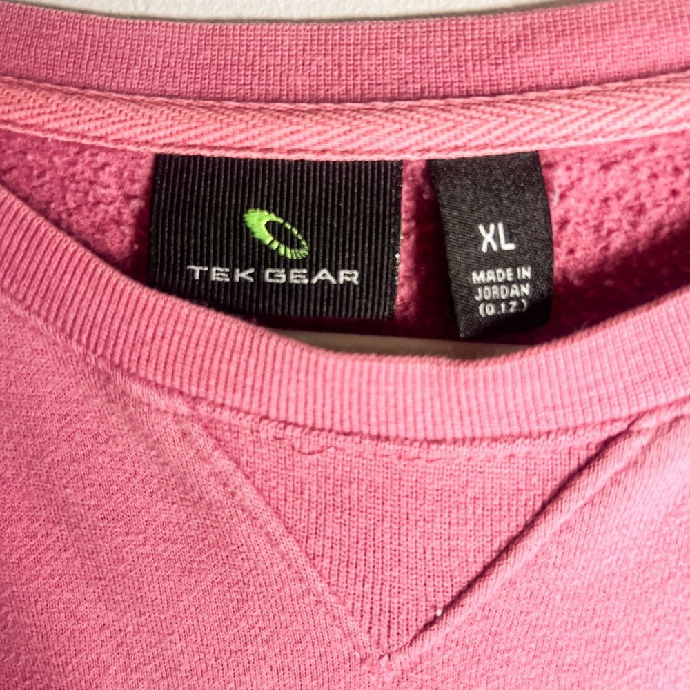Tek Gear Men's Crewneck Sweater in Pink